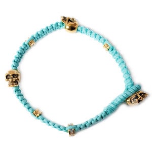 Image of Ice Ice Baby Blue 'Don't lose your head' bracelet