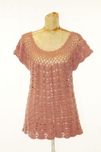 Image of VINTAGE 70's crochet top