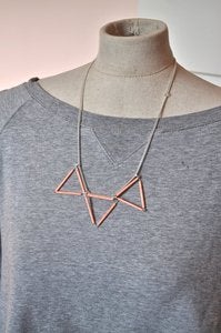 Image of Bunting Necklace Coral Red