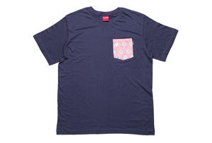 Image of Campamento pocket tee in light navy