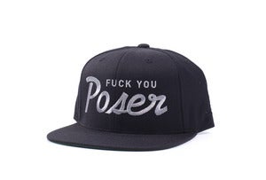 Image of Fuck you Poser Snapback in Black
