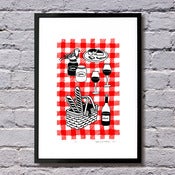 Image of Picnic limited edition print - (more colours available...)