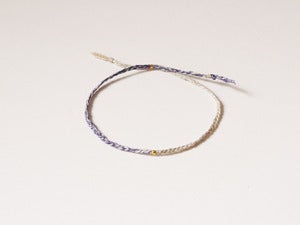 Image of Mixed yarn purple bracelet