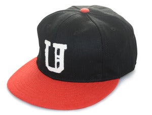 Image of Ebbets x UNDRCRWN Kings Strap back Hat | black/orange