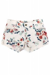 Image of Floral Printed Shorts