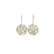 Image of Wana Disc - Sterling silver urchin earrings