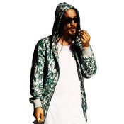 Image of ATG - WE GROW WEED ZIP HOODIE (GREY MARLE)