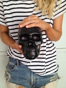Image of Sacred Skull Ornament Black SECONDS/SAMPLES