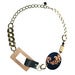 Image of Chunky baroque window leather necklace