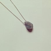 Image of The 'Ivy' Grey Druzy Necklace
