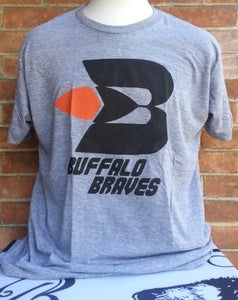 Image of BUFFALO BRAVES - Grey Track Shirt