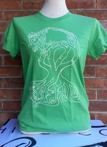 Image of Strengthen Our ROOTS - Green T-Shirt (w)