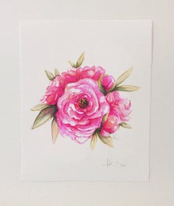 Image of CUSTOM WATERCOLOR FLORAL | ORIGINAL PAINTING