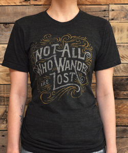 Image of Not all who wander are lost - Tri-black