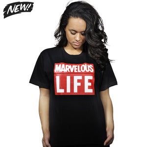Image of Marvelous Life Black Tee