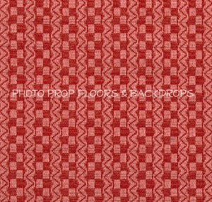 Image of *ON SALE* Jessy's Red Basket Weave Sweater Knit Fabric for Backdrops or Bean Bag Covers - 2 YARDS