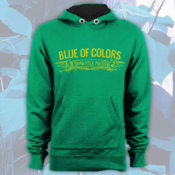 Image of Blue of Colors<br>'Small Little Pieces'<br>Hoodie (Kelly Green)