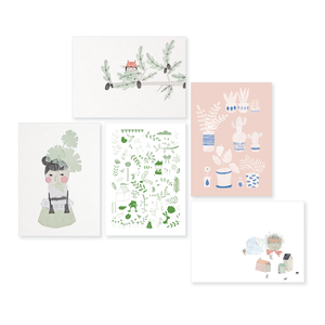 Image of Pots & Paper postcard set 5 pcs