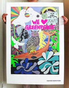 Image of Greenpeace print - We Love Greenpeace