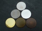 Image of Plain Trays/Cabochon Settings 25mm - Round or Square, Many Colours!