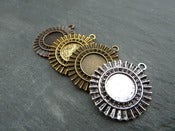 Image of New 12mm Ornate Round Pendant Trays