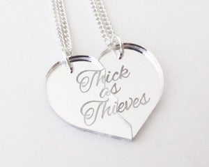 Image of Thick as Thieves Necklace Set - Silver