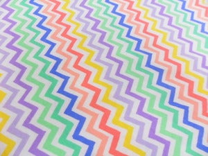 Image of Spring Chevrons (8 Colors) on Cotton Jersey - Per 2 Yards, Shipped Price