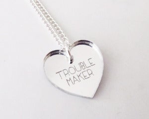 Image of Troublemaker Necklace - Silver