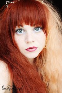 Image of Chocolate Orange, Brown Ginger Split Crimped Waves Gothic Lolita Cosplay Wig