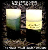 Image of 6” Balancing Energy Pillar Candle Witch Made by Lady Abigail