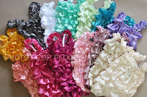 Image of **NEW**  Satin Ruffle Romper {photographers, babies, newborns}