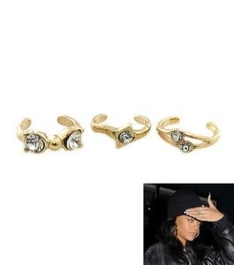 Image of BLUSH Gold Midi Rings *SHIPS 5/28*