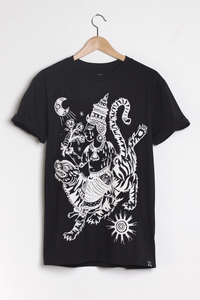 T-shirt design Tiger Rider - Black