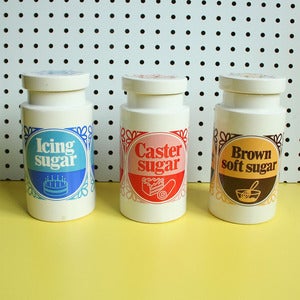 Image of Set of Three Vintage Sugar Jars - SOLD