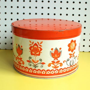 Image of Vintage Floral Cake Tin - SOLD