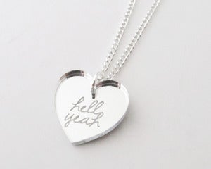 Image of Hell Yeah Necklace - Silver