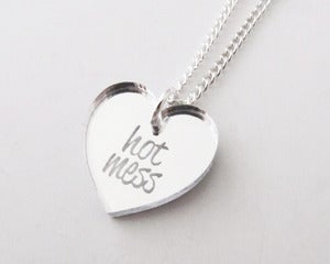 Image of Hot Mess Necklace - Silver