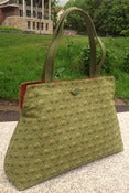 Image of Ruby Tote  double pockets fabulous green