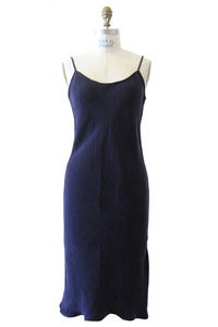 Image of Bias Slip Dress in Eggplant