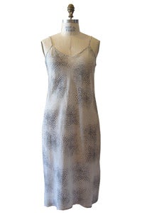 Image of Bias Slip Dress in B/W Print