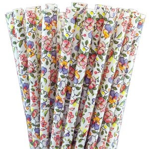 Image of Paper Straws - FLORAL