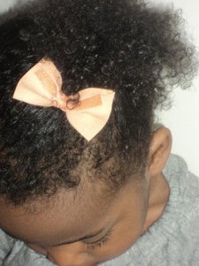 Image of faux suede luxe bow
