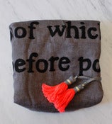Image of Black Poetry Scarf