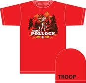 Image of 2013 Pollock Boy Scout Camp - Tee Shirt - with Troop # Sleeve Print