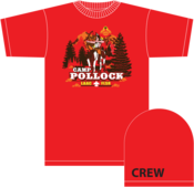 Image of 2013 Pollock Boy Scout Camp - Tee Shirt - with Crew # Sleeve Print