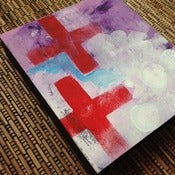 Image of MINI ABSTRACT #43 original art on wood