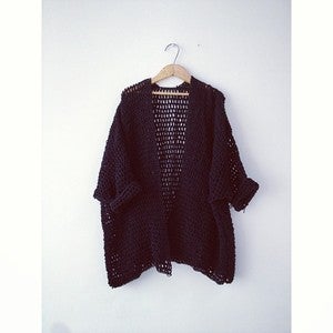 Image of Crochet Jacket | Black