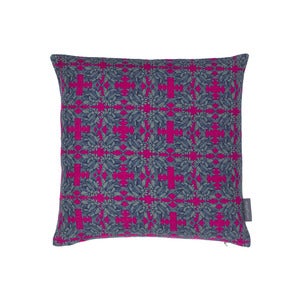Image of Hand-illustrated Cushion | Cosmo Florimetric - Maraschino...