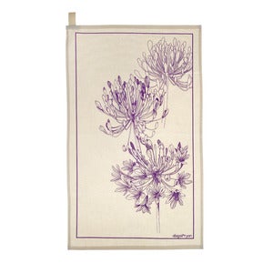 Image of Tea-towel | Agapanthus: Heather