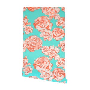 Image of Wallpaper | Rose - Flamingo...